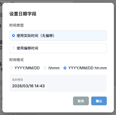 设置日期格式